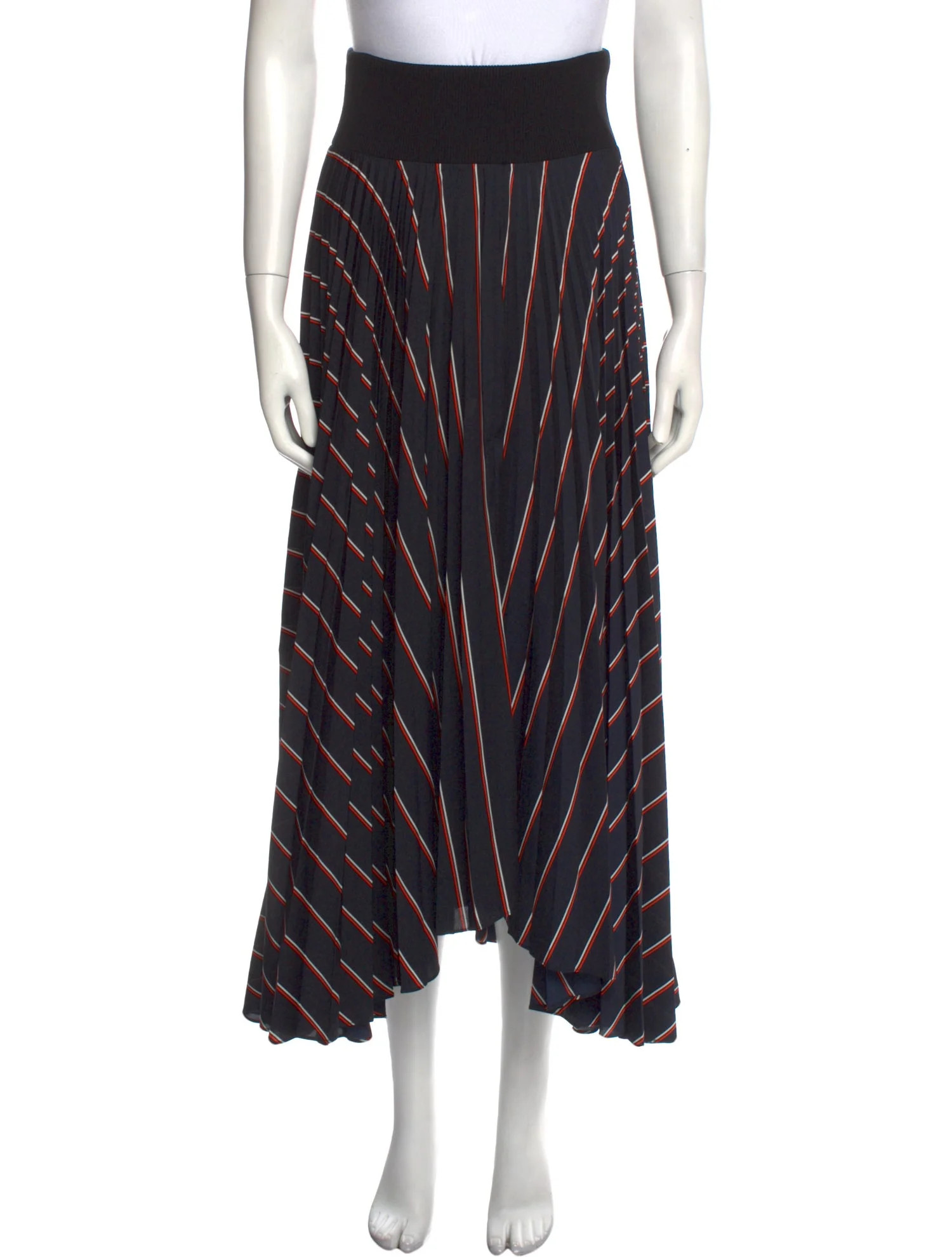 Striped Midi Length Skirt | The RealReal