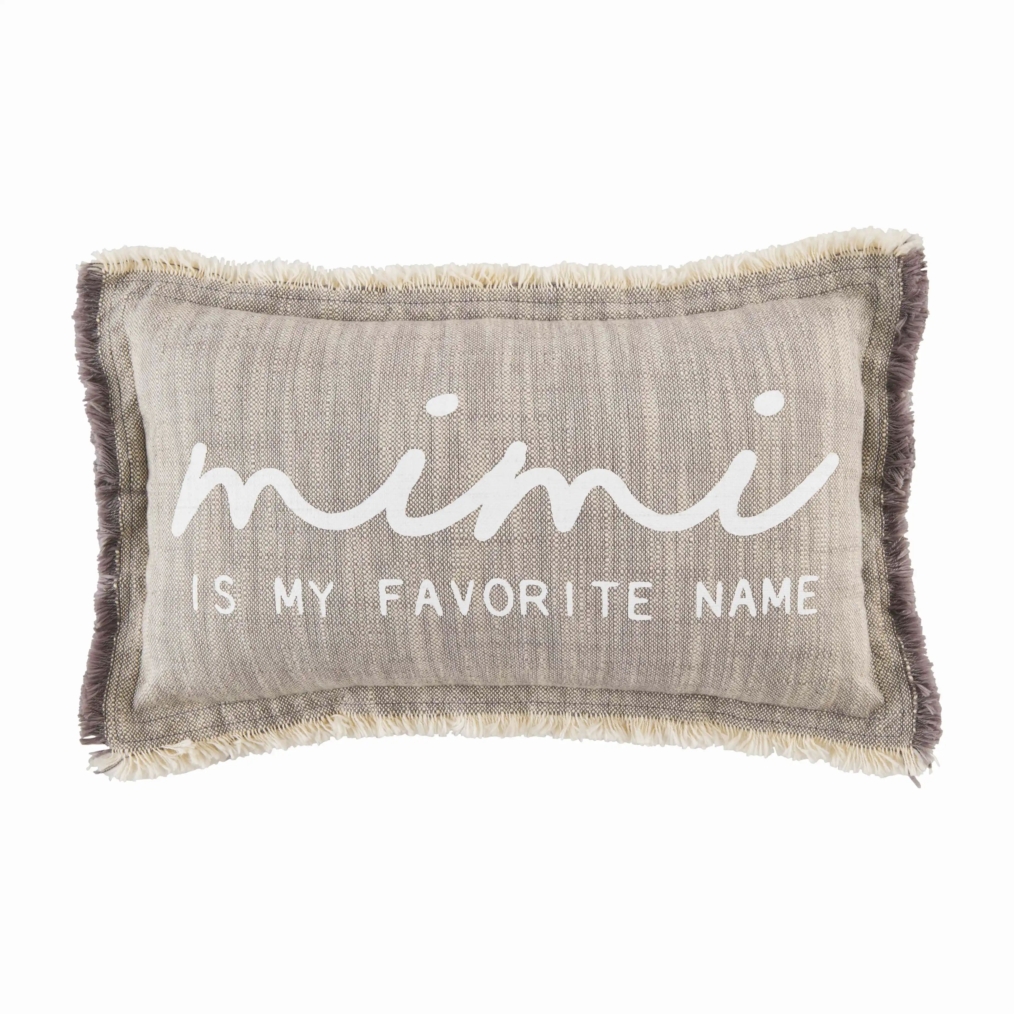 Mimi life throw pillow | Mud Pie (US)