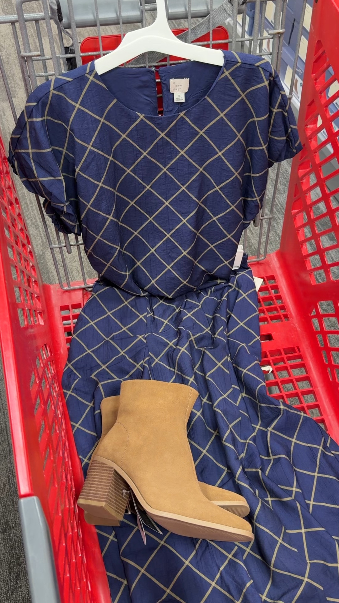 Target fall outfit idea with this lightweight blouse and matching midi skirt, ankle boots are genuine suede. #targetstyle

#LTKOver40 #LTKootd