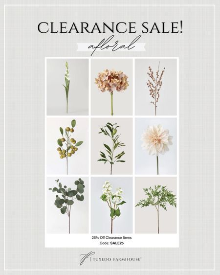 AFloral clearance sale! Some of my favorite faux stems, holiday stems and vases are on the sale!

#LTKFindsUnder50 #LTKHome #LTKSaleAlert