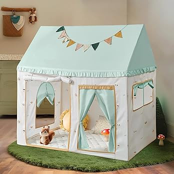 Tiny Land Kids Tent with Printed Mat, Kids Play Tent for Toddlers, Playhouse for Kid Indoor, Idea... | Amazon (US)