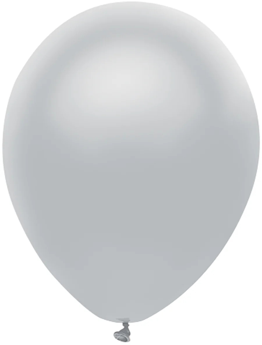 Way to Celebrate Latex Balloons 12" Silver Wedding Decor, 10 Count Bag - Walmart.com | Walmart (US)