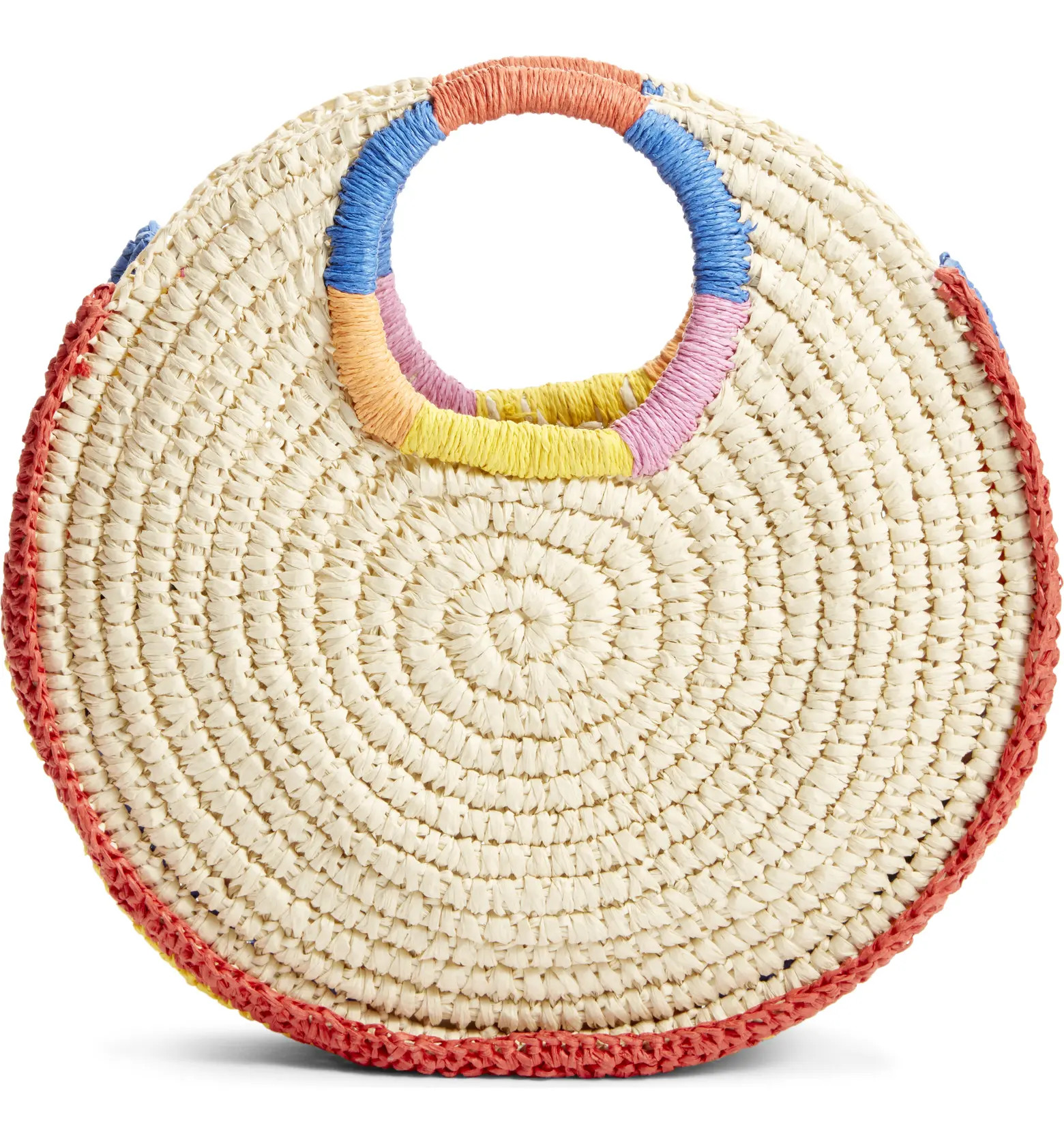 Rainbow Circle Straw Tote | Nordstrom