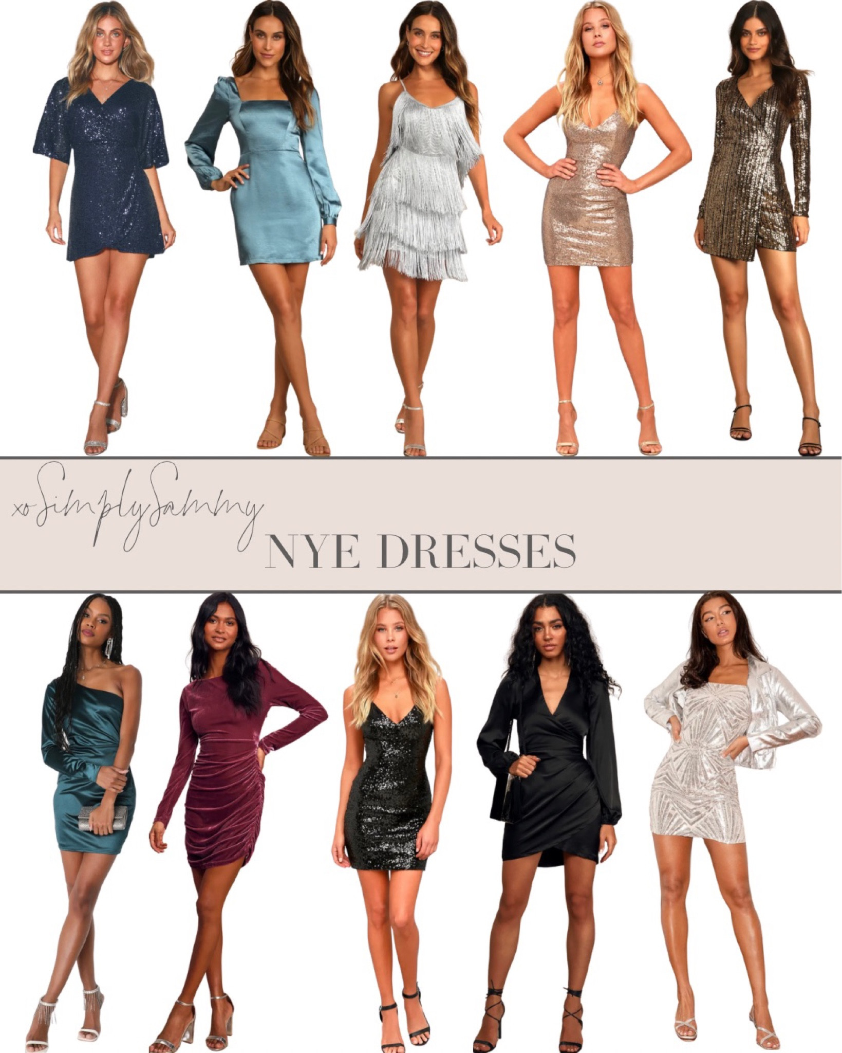 NYE outfit , NYE dress , New Year’s Eve dress , New Year’s Eve outfit , sequin dress , sequin outfit , satin dress , midi dress , mini dress , fringe dress , one shoulder dress , wrap dress , holiday outfit , holiday dress , little black dress , gold dress 

#LTKSeasonal #LTKHoliday #LTKstyletip
