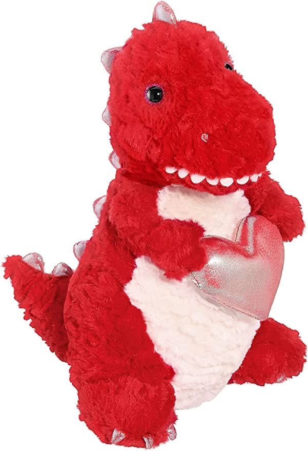 Bearington T-Riffic Love Stuffed Animal Dinosaur Plush, Holding a Heart, Kid Companion Plushie, G... | Amazon (US)