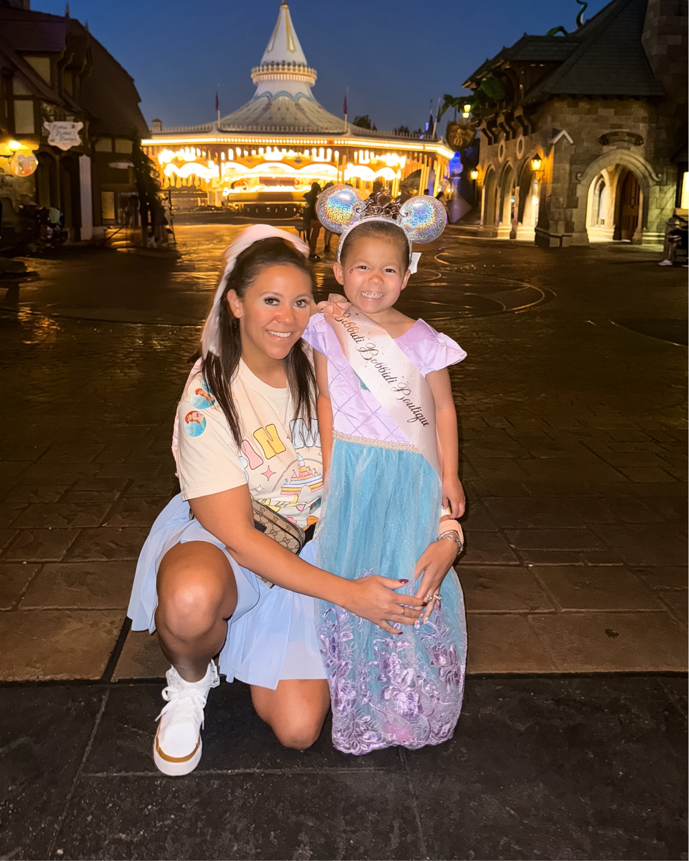 What we wore for bibbidy boppity boutique! We brought our own dress that she wanted to wear (from Amazon) and they did her hair and makeup ✨🌟 it was just as magical of an experience and we didn’t have to pay for the highest package. 

Princess dress. Ariel dress. Disney world outfit. Disney outfit. 

#LTKFindsUnder100 #LTKKids #LTKFamily