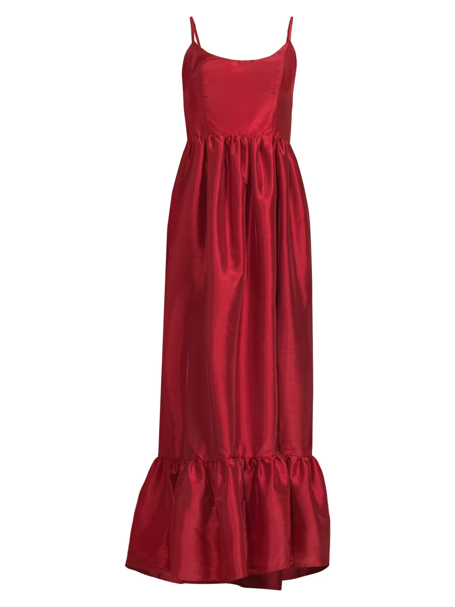 Carmichael Shantung Maxi Dress | Saks Fifth Avenue