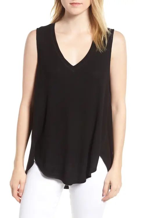 Caslon® Waffle Weave Swing Tank (Regular & Petite) | Nordstrom