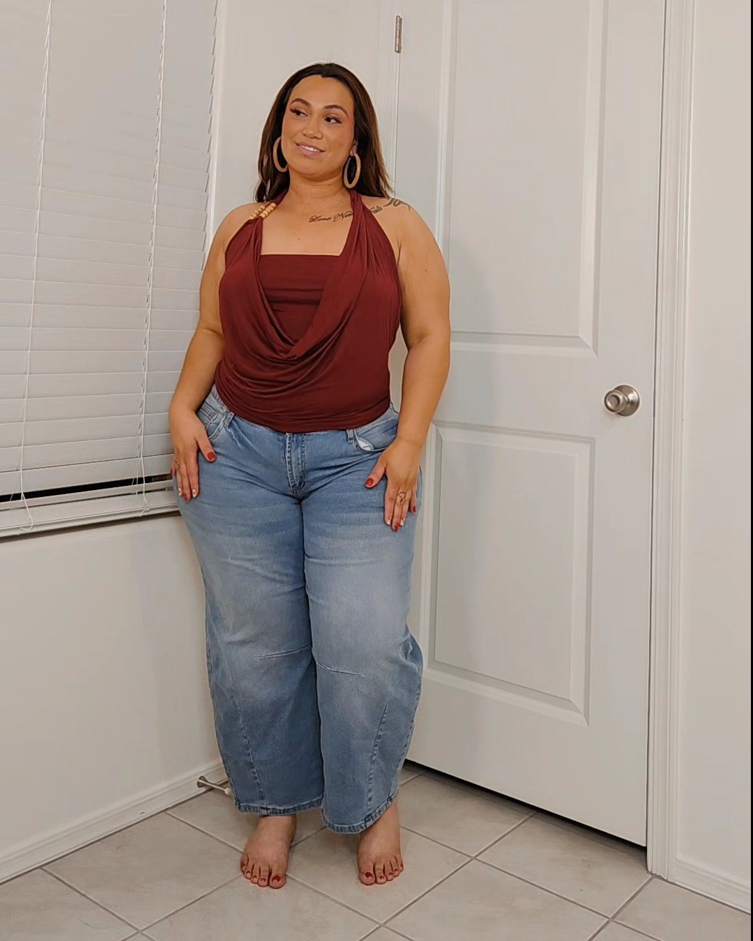 Amazon Floerns Women's Going Out Tops for Women Draped Front Halter Tops Beaded Backless Sleeveless Y2k Tank Tops

#LTKMidsize #LTKPlusSize