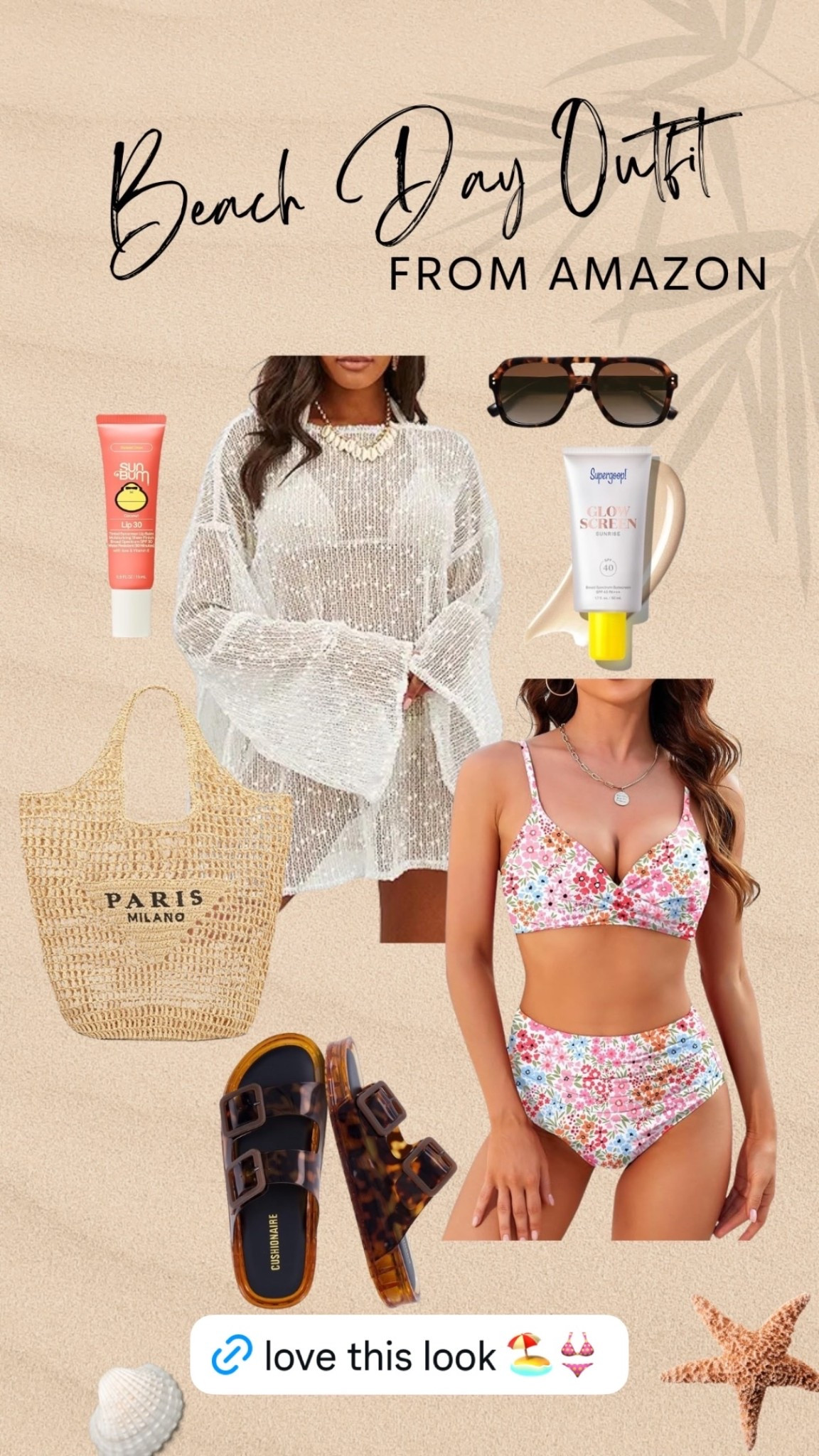 Beach Day outfit from Amazon!☀️

#LTKootd #LTKSeasonal #LTKSwim