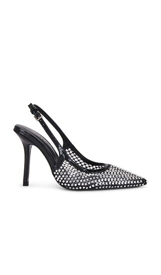 Roma Slingback in Black Mesh Diamante | Revolve Clothing (Global)