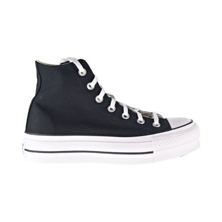 Converse Women s Chuck Taylor All Star Platform High Top Sneaker Black/White/White 8 M US | Walmart (US)