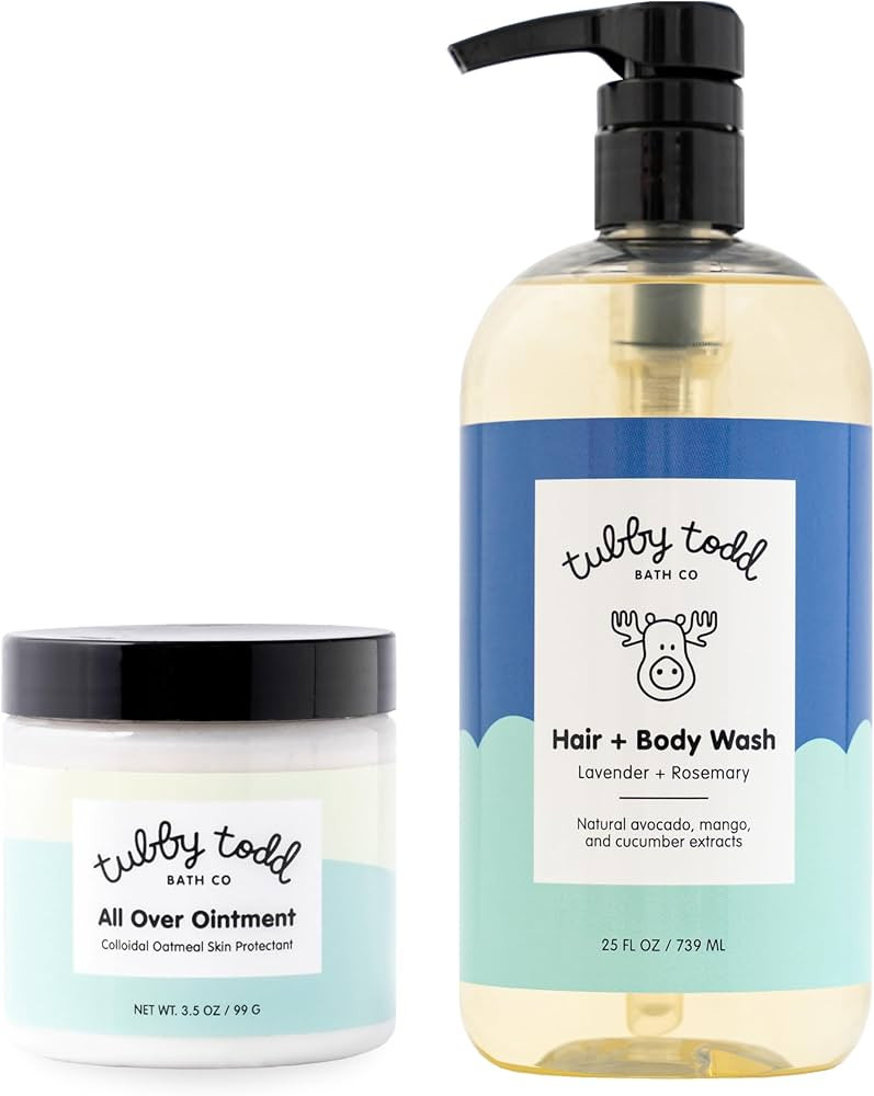 TUBBY TODD's Baby Body Wash & All Over Ointment Eczema Set - Gentle, Hypoallergenic Skincare for ... | Amazon (US)
