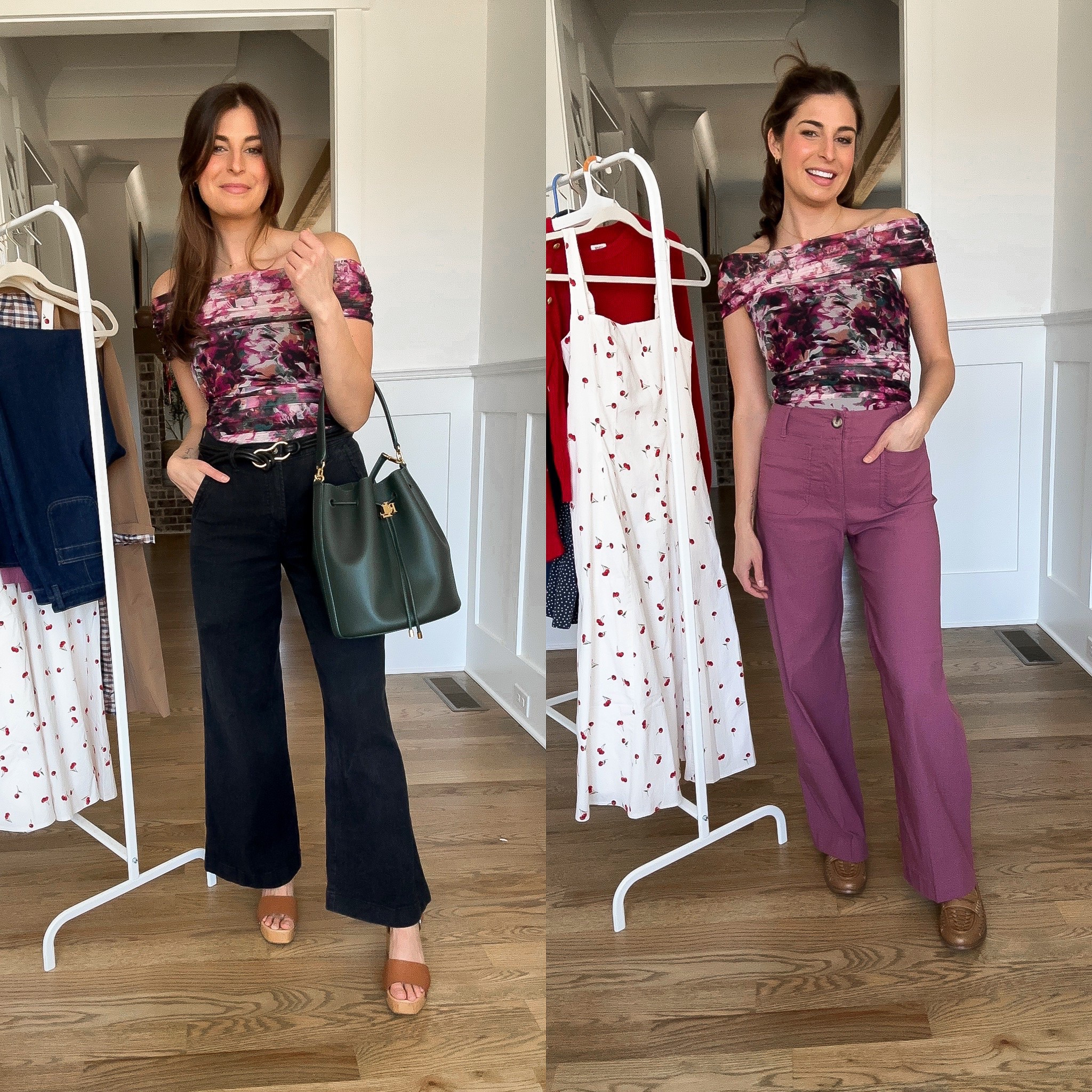 Small in bodysuit 
TTS for jeans 
Sized down one in mauve pants 

#LTKWatchNow #LTKFindsUnder100 #LTKStyleTip