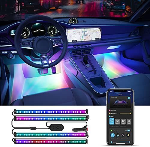 Govee Smart Car LED Strip Lights, RGBIC Interior Car Lights with 4 Music Modes, 30 Scene Options ... | Amazon (US)