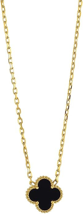 18K Gold Plated necklace Black necklace for Women Fashion Jewelry necklace Jewelry Gifts for Wome... | Amazon (US)