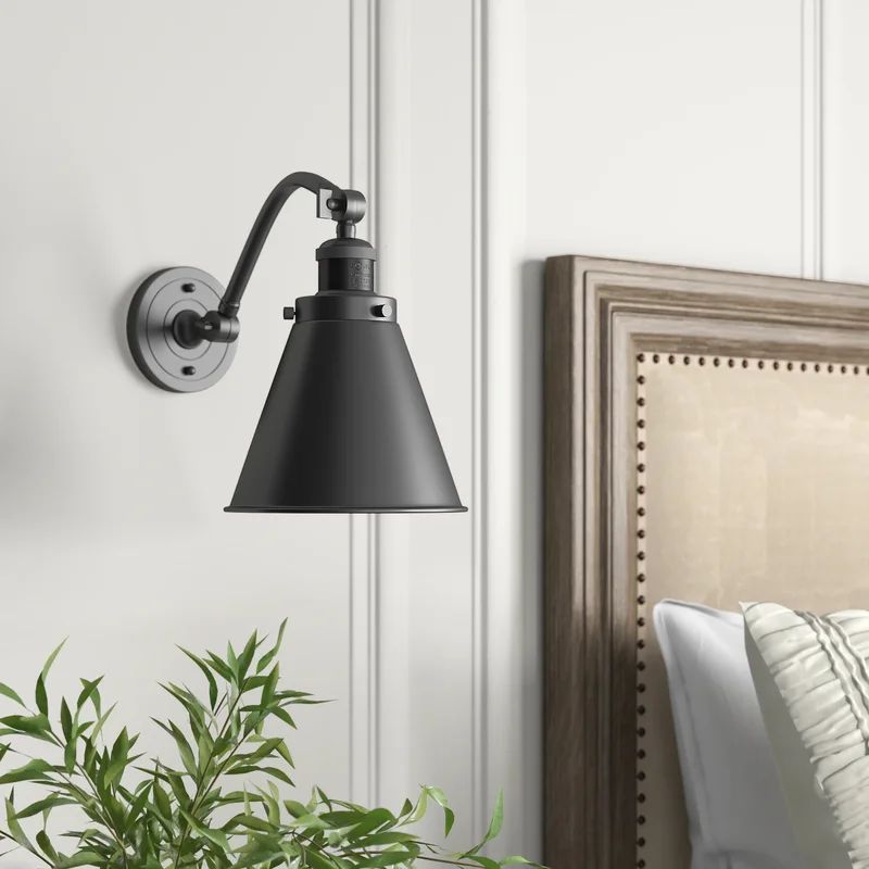 Donovan 1 - Light Dimmable Armed Sconce | Wayfair North America