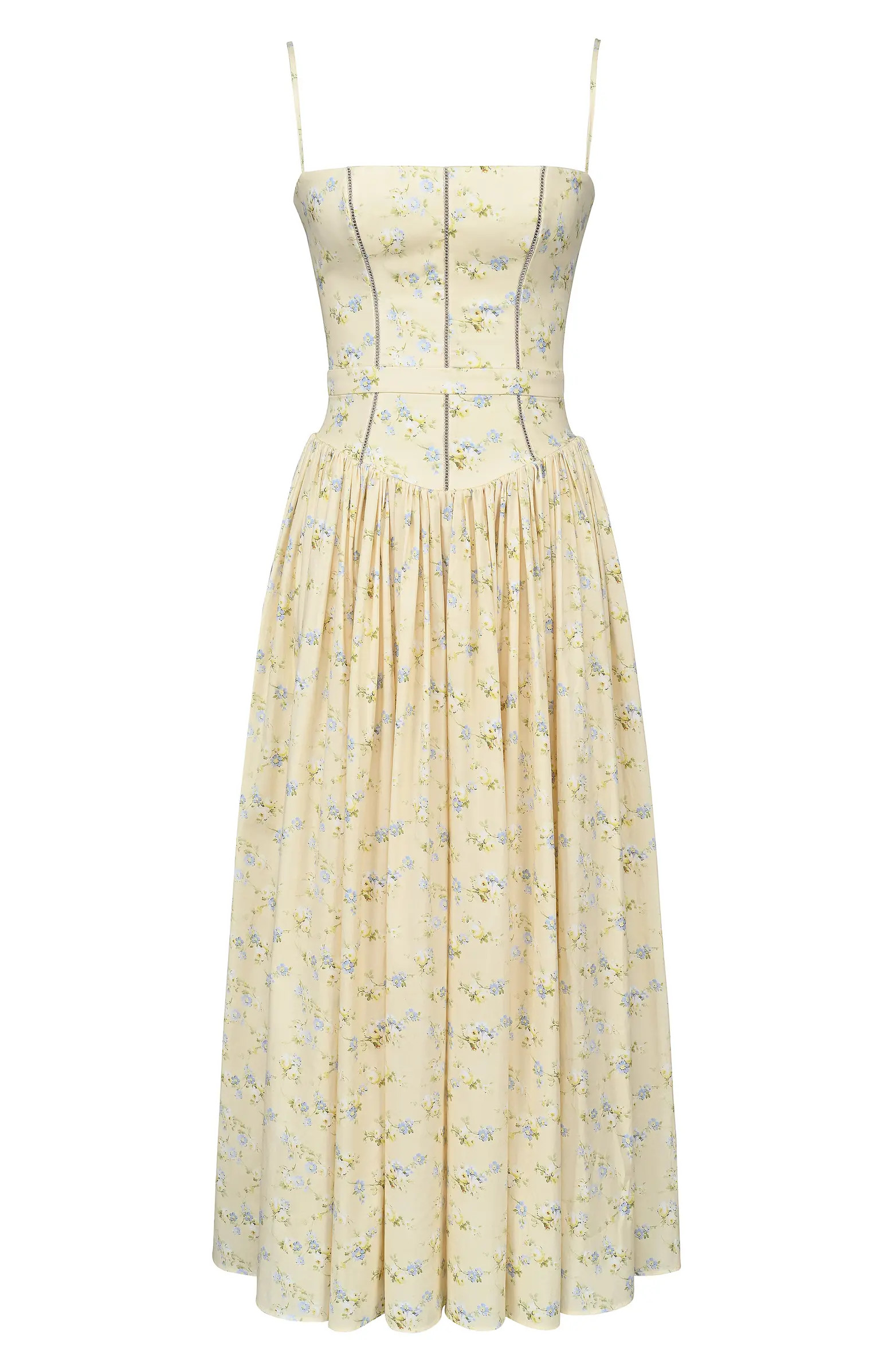 HOUSE OF CB Ysabella Floral Stretch Cotton Maxi Sundress | Nordstrom | Nordstrom