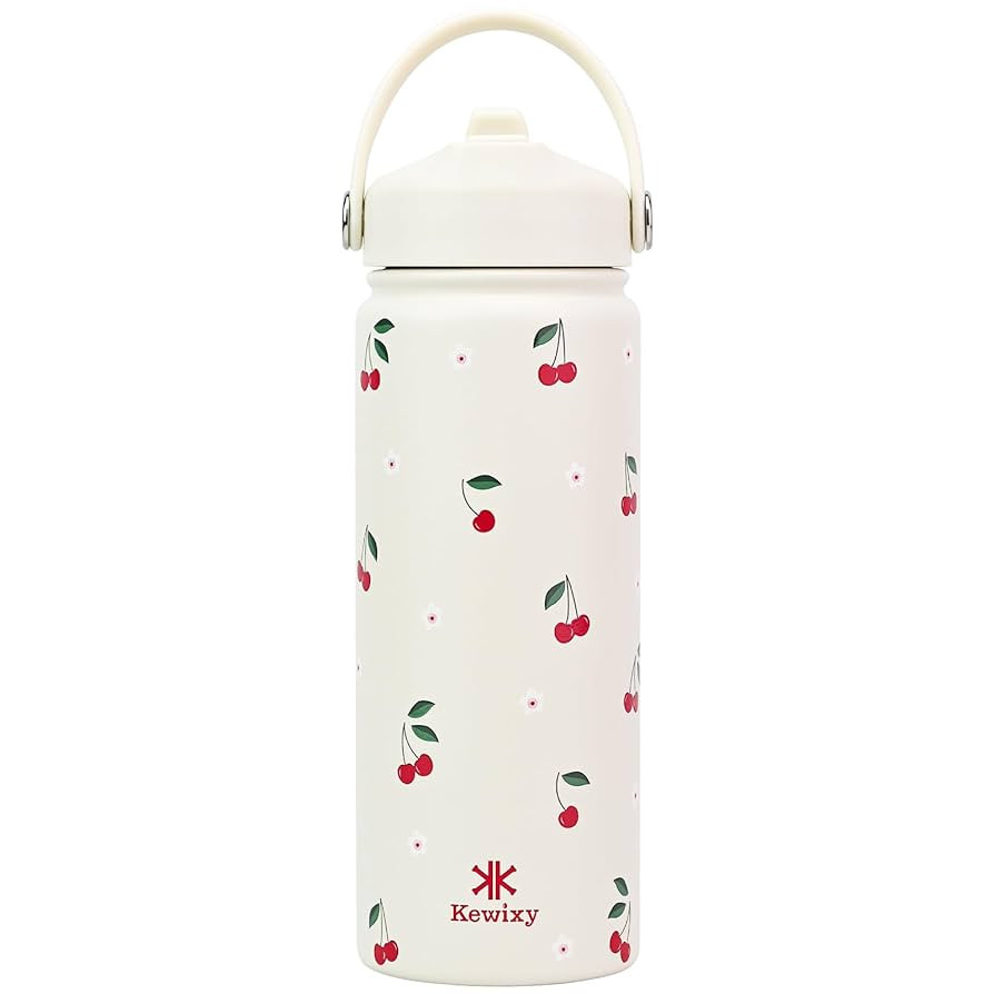 18 oz Insulated Water Bottle with Straw, Leak Proof, Cup Holder Fit, Stainless Steel with Flip St... | Amazon (US)