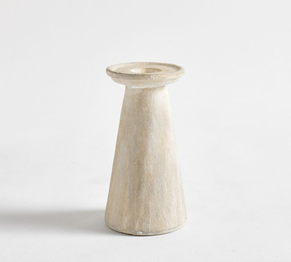 Artisan Studio Taper Candleholder, Large - Natural | Pottery Barn (US)