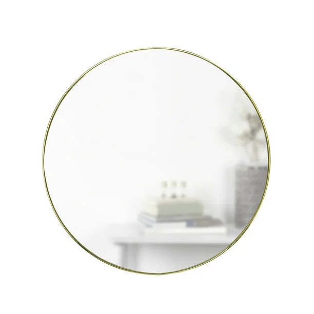 Umbra 34" Hubba Round Mirror, Brass | Walmart (US)