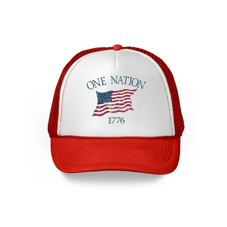 Awkward Styles USA Flag Hat American Trucker Hat One Nation 1776 Proud American Flag Hat USA Baseball Cap Patriotic Hat American Flag Men Women 4th of July Hat 4th of July Accessories | Walmart (US)