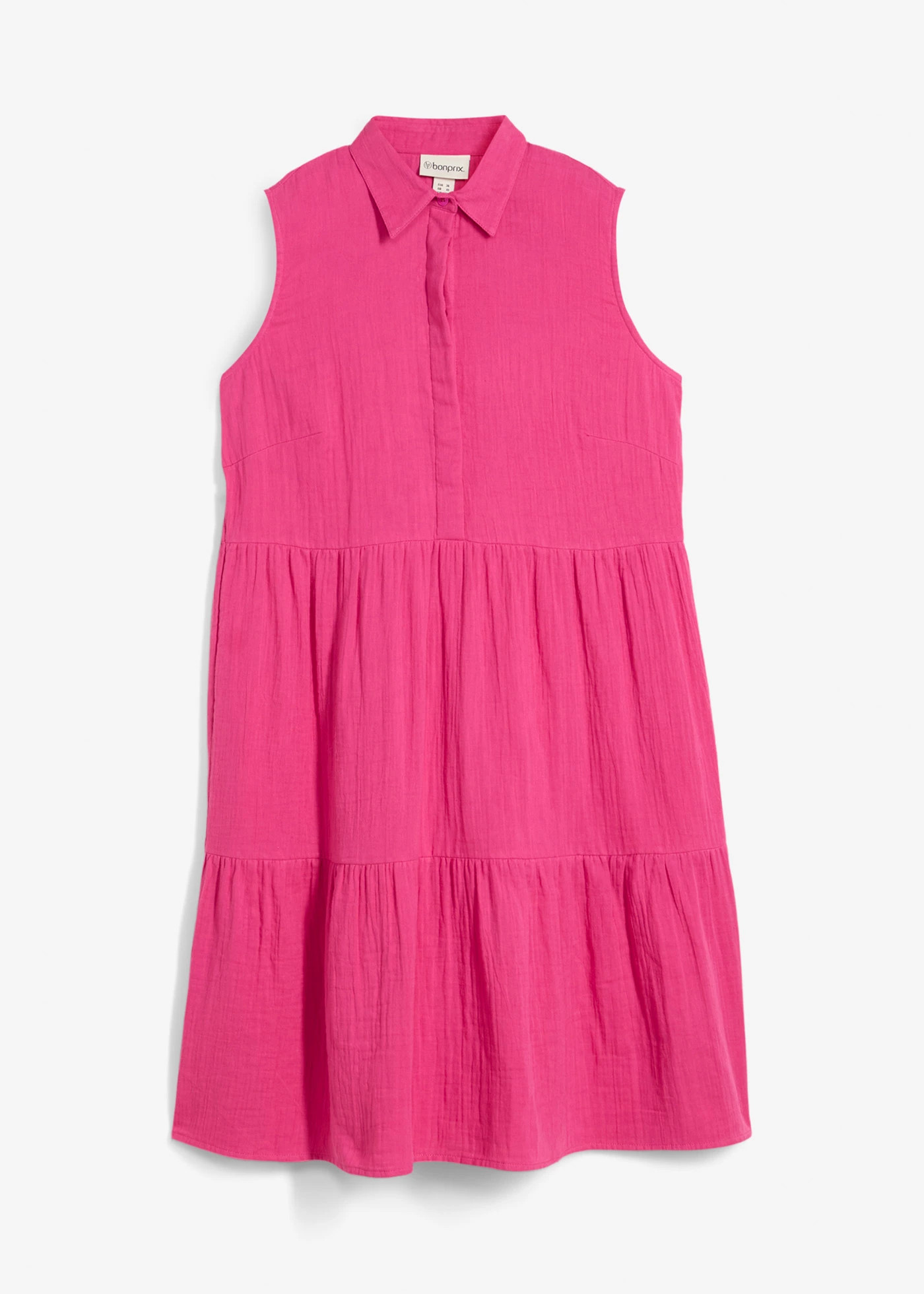 Tuniekjurk van luchtige mousseline fuchsia | Bonprix NL (Influencer)