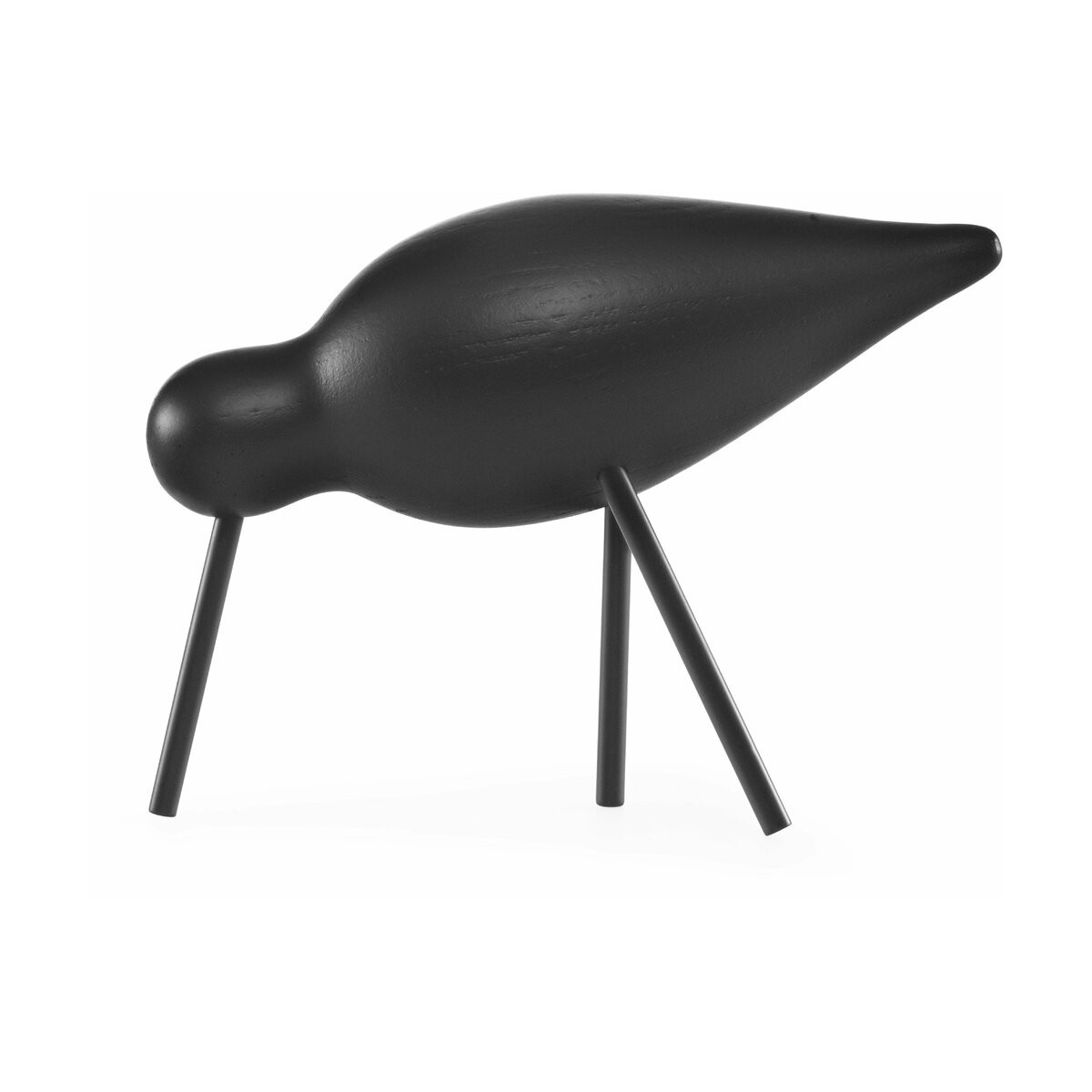 Oiseau en chêne noir et pieds en acier noirs M Shorebird noir/noir   - Normann Copenhagen | The Cool Republic - Reward Style