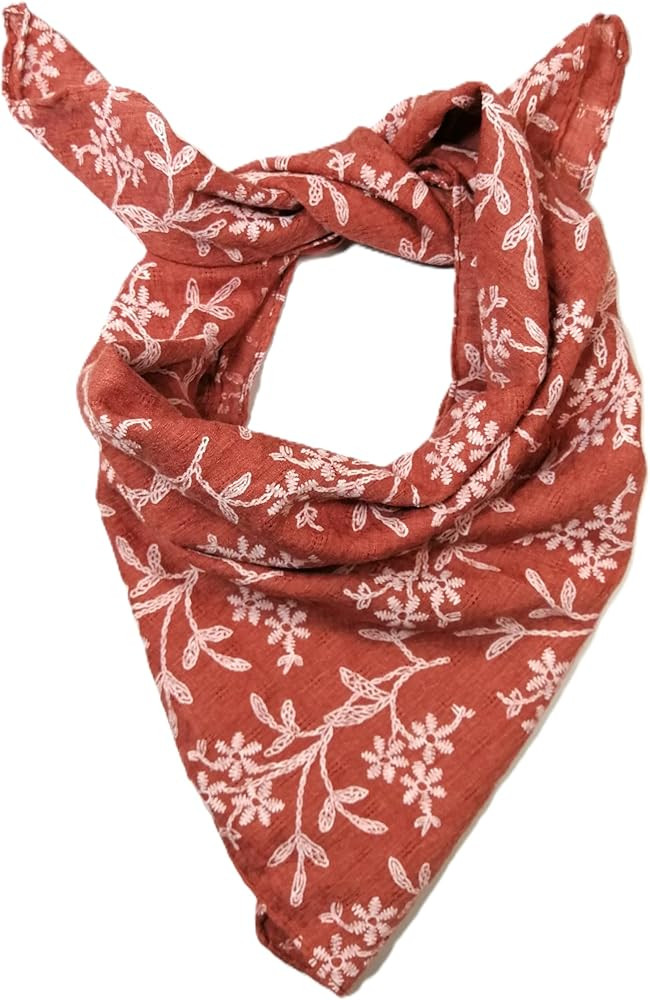 Shanlin Unisex Cotton Square Bandanas Scarves 24x24 | Amazon (US)