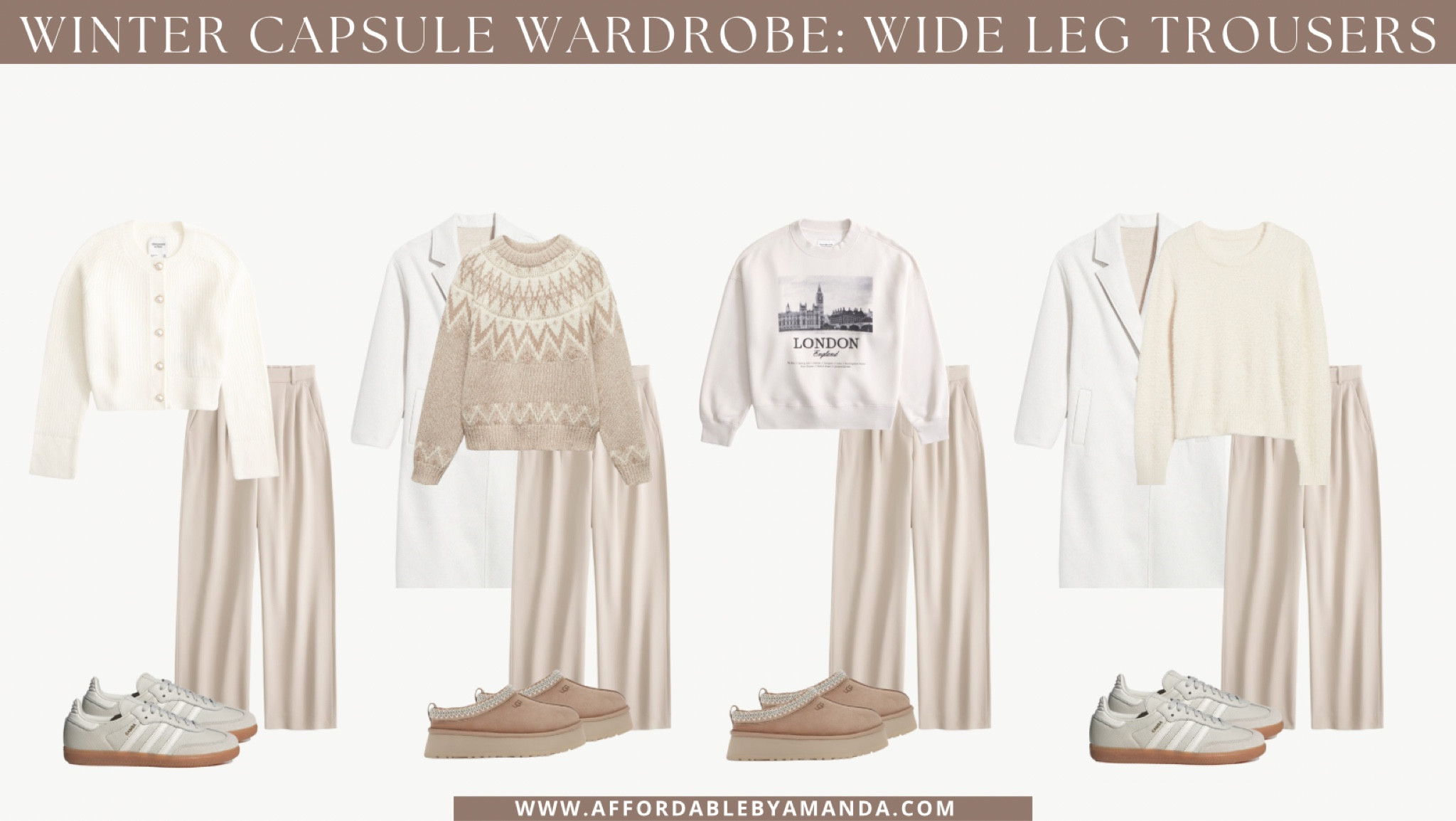 Outfits with wide leg trouser pants for winter 

#LTKSeasonal #LTKstyletip #LTKfindsunder50