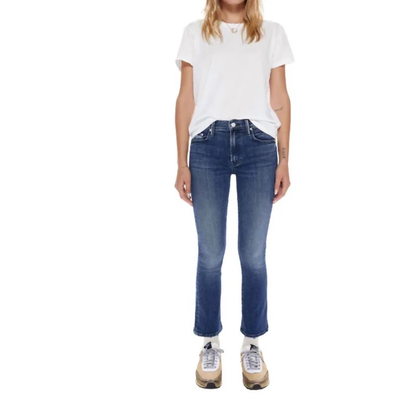 Mother Denim The Insider Crop Ankle Jean In Manana Mi Amour - Blue - 24 | Verishop
