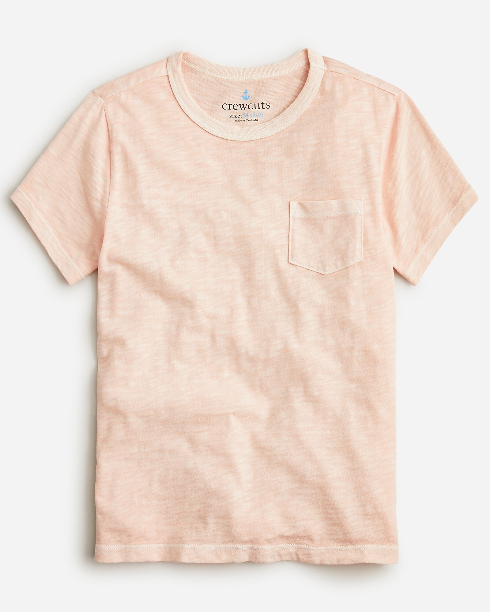 Kids' garment-dyed pocket T-shirt | J. Crew US