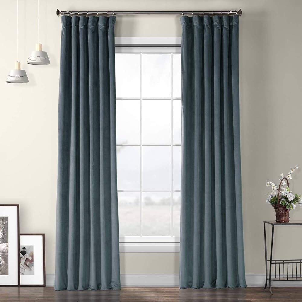 HPD Half Price Drapes Heritage Plush Velvet Curtains for Bedroom & Living Room 50 X 108, VPYC-161... | Amazon (US)