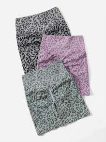 3pcs All Over Print Sports Shorts | SHEIN