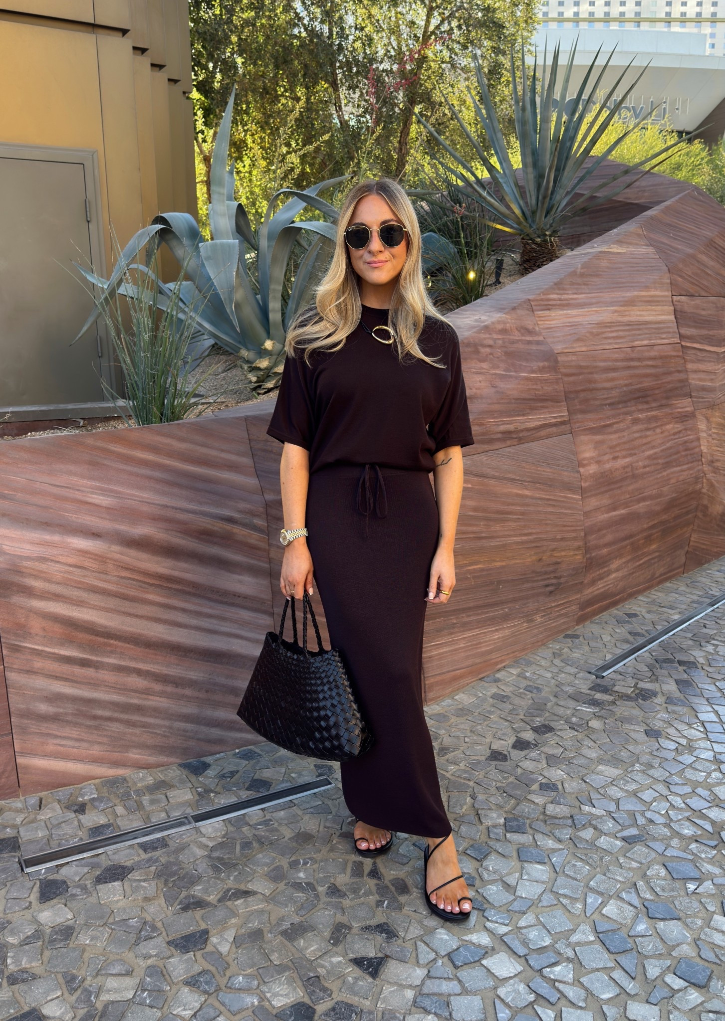 Knitted skirt & t-shirt for a holiday evening outfit.

*exact skirt is 2024 Massimo Dutti 

#LTKspring #LTKsummer #LTKAroundTheWorld