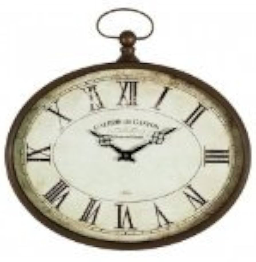 Vintage Style Oval French Wall Clock Galerie du Gaston | Amazon (US)