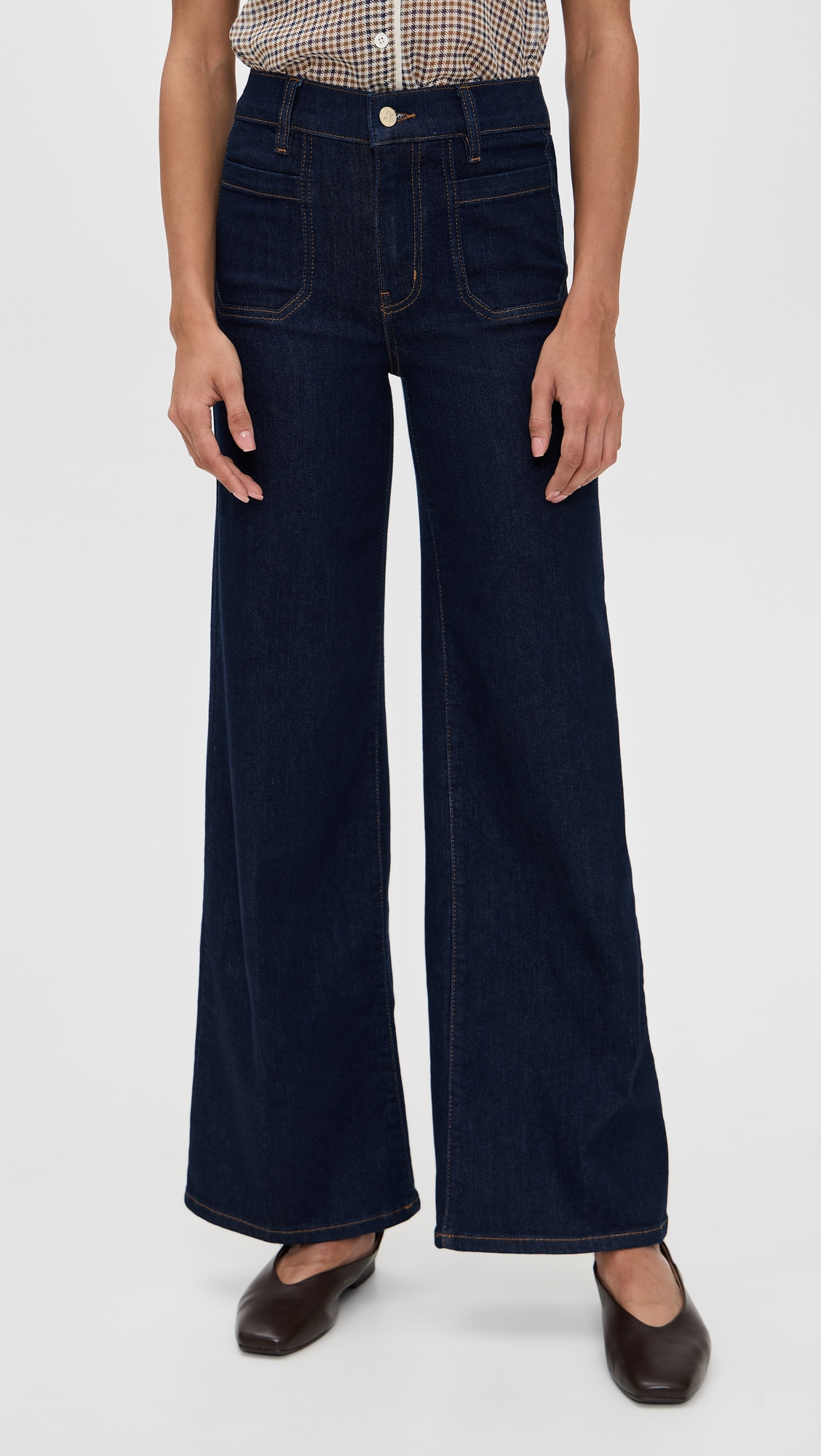 FRAME Le Slim Palazzo Modernist Pocket Jeans Rinse 26 | Shopbop