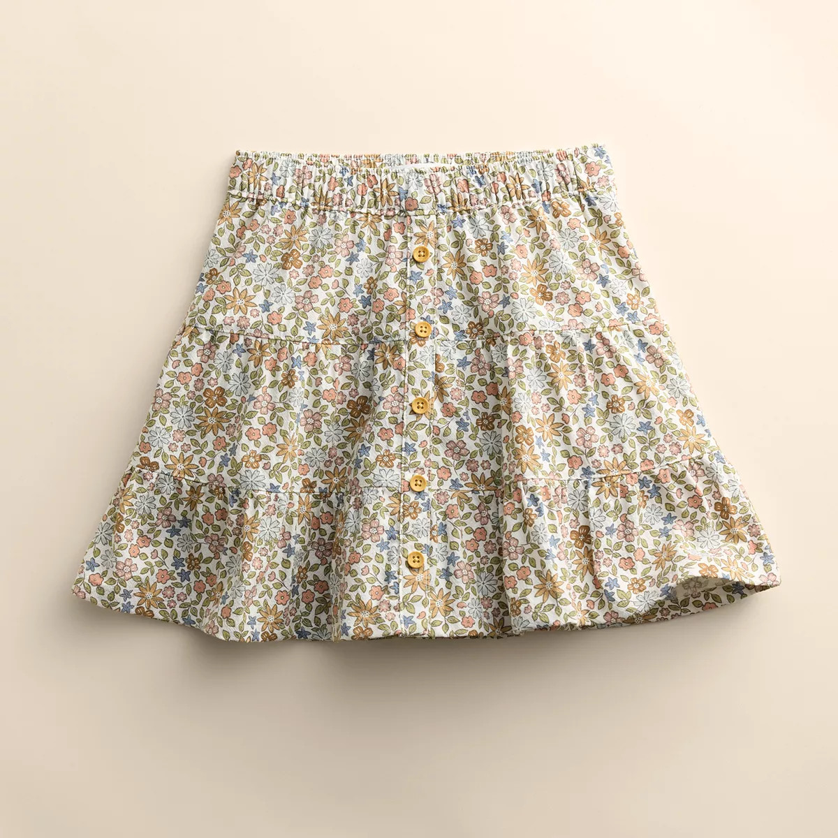 Toddler Girl Little Co. by Lauren Conrad Tiered Button Front Skirt | Kohl's