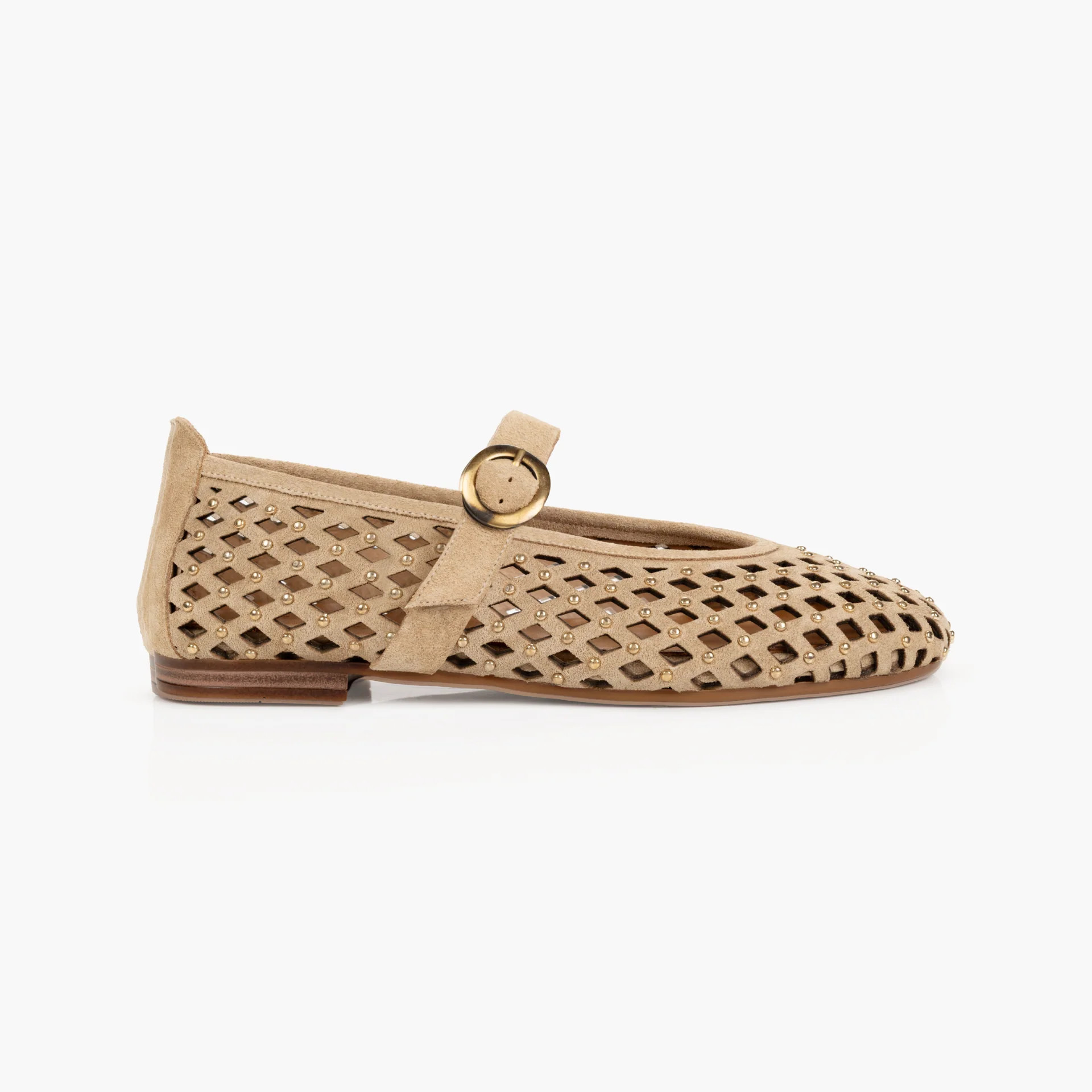 Lottie Mary Jane: Sand Suede - Pre-Order (Dispatch w/c 06/07/26) | Air & Grace