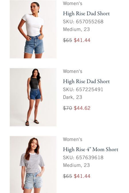 My favorite Abercrombie shorts are 25% off PLUS 15% off with code “AFSHORTS” 👏🏼🔥🤍 Now’s the time to stock up! Their denim is the best 👏🏼 

#LTKFindsUnder50 #LTKStyleTip #LTKSaleAlert