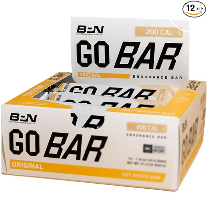 BARE PERFORMANCE NUTRITION Go Bar, Oat Based Endurance Training Snack 36g of Carbohydrates and 20... | Amazon (US)
