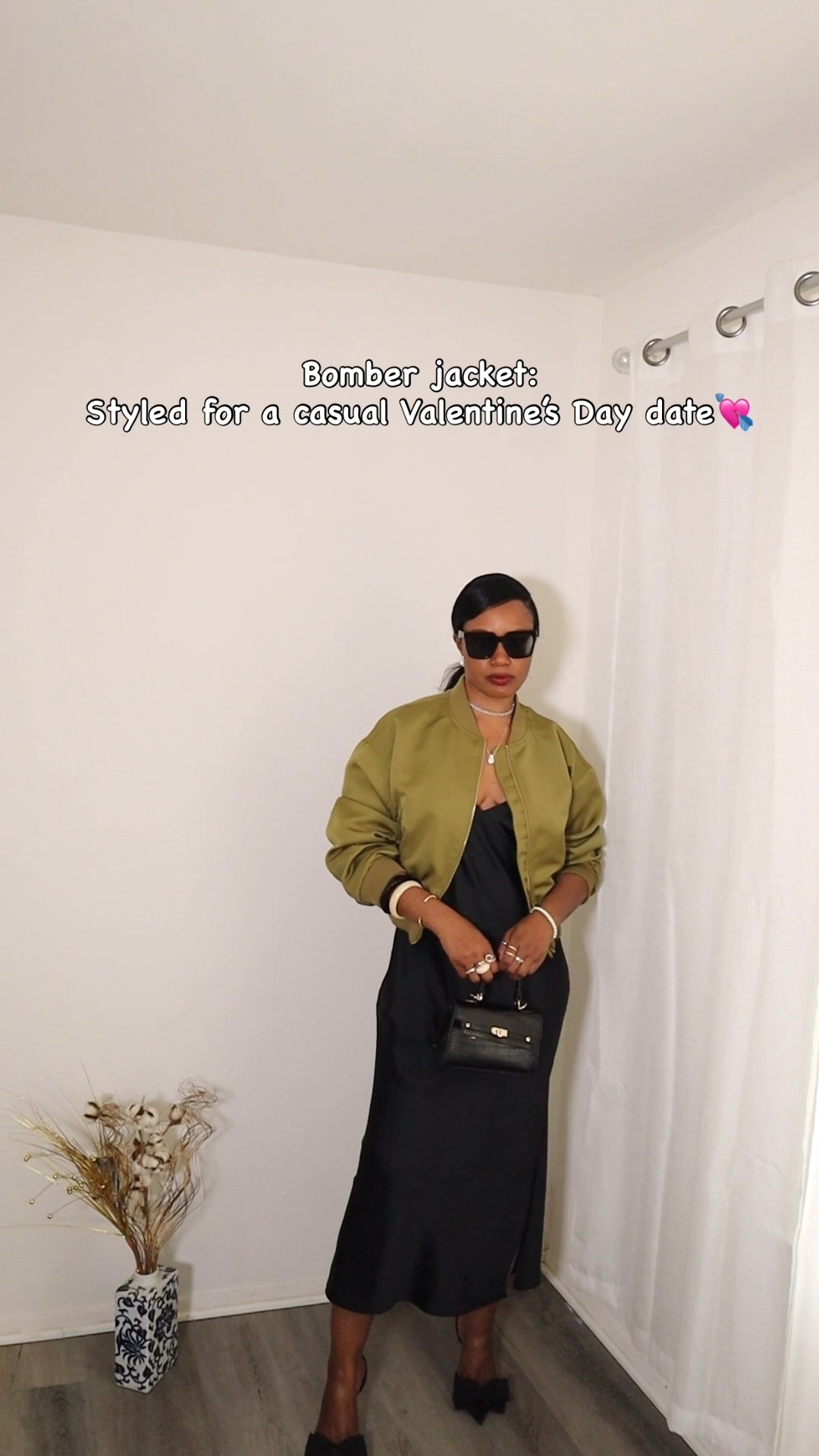 V. Day outfits shouldn’t be complicated. A slip dress and a bomber jacket make a beautiful outfit too  

#LTKootd #LTKValentine #LTKOver40