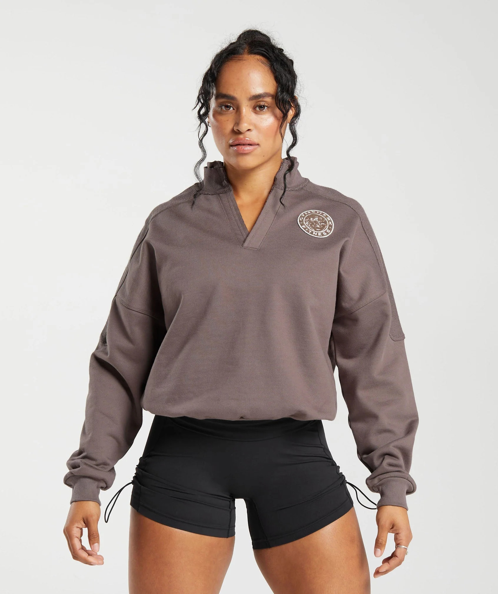 Gymshark Legacy Oversized Sweatshirt - Walnut Mauve | Gymshark US