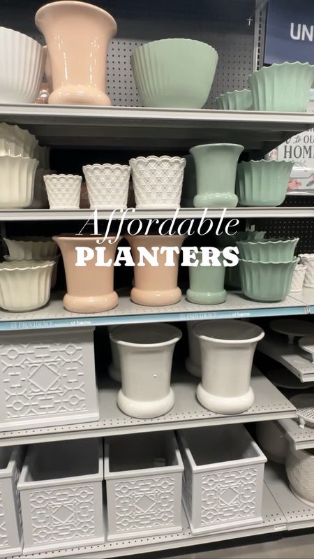 Affordable planters ✨ patio decor front porch decor outdoor planter 

#LTKhome #LTKfindsunder50 #LTKsalealert