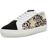 Steve Madden Women's Starling Sneaker, Black/Leopard, 7.5 | Amazon (US)