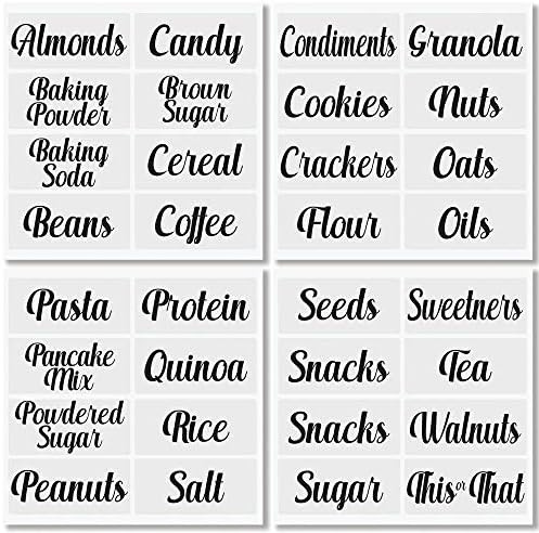 mDesign Pantry Storage Organizer Identification Labels, For Plastic Bins, Boxes, Cubbies, Drawers... | Amazon (US)