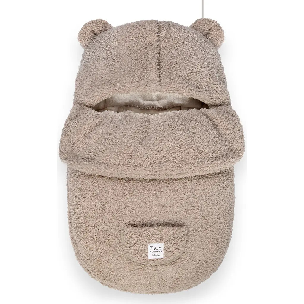 7 A.M. Enfant BébéPOD Bunting in Oatmeal Teddy at Nordstrom | Nordstrom