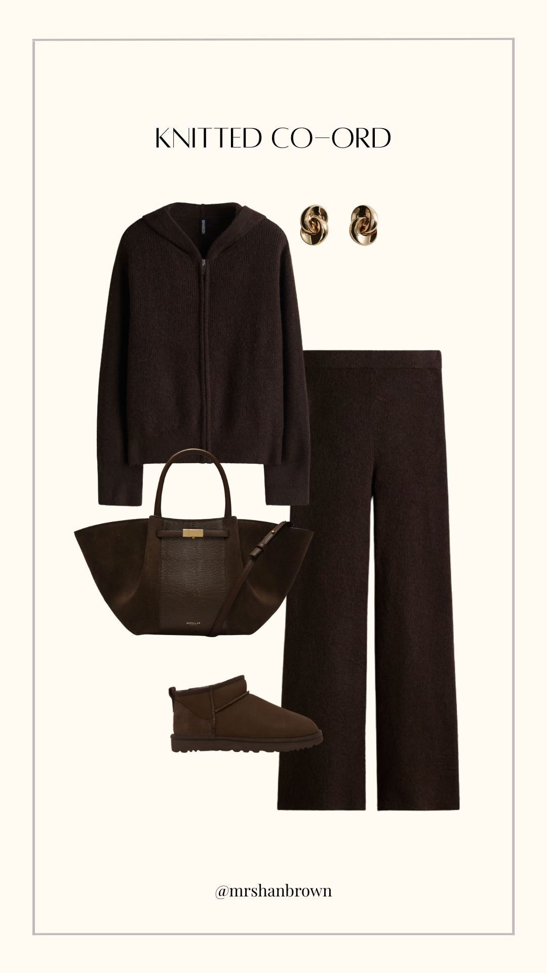Wow this new knitted co-ord!!! Ordered immediately 😍

Matching set, chocolate brown, DeMellier, ugg styling, comfy outfit, school run mum

#LTKstyletip #LTKautumn #LTKuk