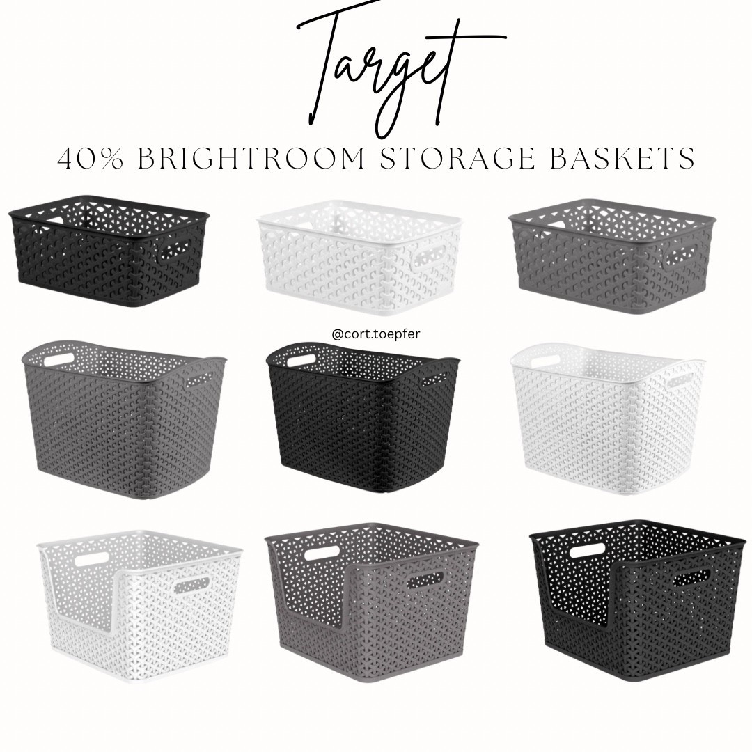 40% off sale at Target Brightroom storage organization bins/baskets

#LTKHome #LTKU #LTKSaleAlert