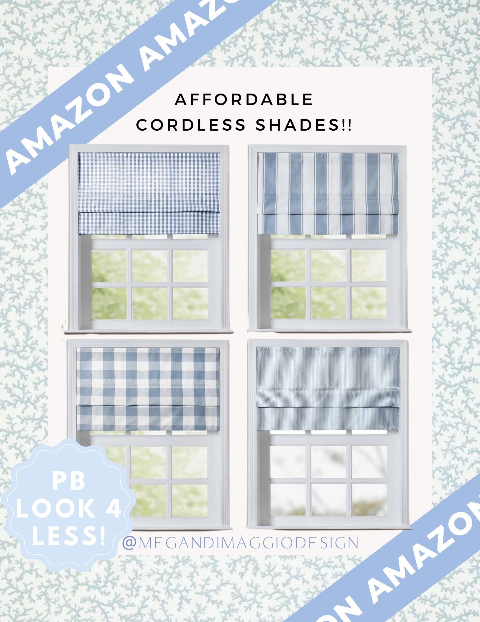 Can’t believe these Pottery Barn look for less affordable cordless Roman shades are from Amazon!! Available in multiple patterns & colors!! 😍🙌🏻

#LTKFindsUnder100 #LTKSaleAlert #LTKHome